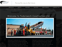 Tablet Screenshot of fedorowichconstruction.com